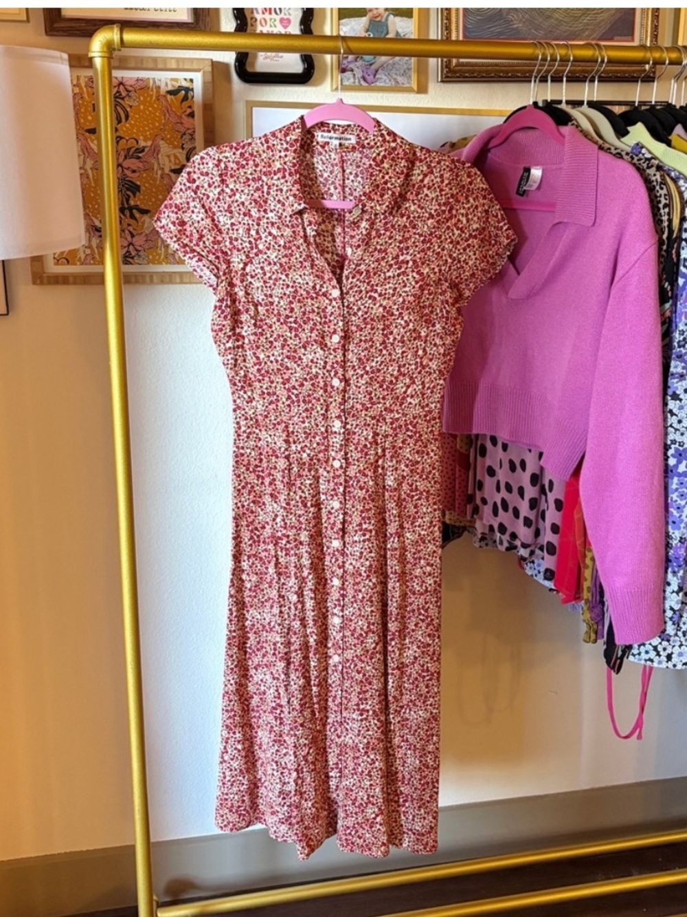 Reformation Floral Wilma Midi Dress - Picture 2 of 8
